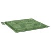 Podušky na židli 4 ks vzor listů 40x40x4 cm textil 361024