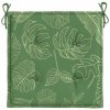 Podušky na židli 4 ks vzor listů 40x40x4 cm textil 361024