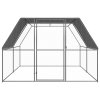 Venkovní klec pro kuřata 3 x 4 x 2 m pozinkovaná ocel 3089324