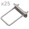 Spona U pro plotový sloupek 60 x 40 mm 25 setů 144504