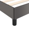 Rám postele s čelem šedý 200x200 cm umělá kůže 3125595