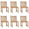 Zahradní židle 6 ks s poduškami masivní teak 3073115