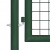Zahradní branka s pletivem zelená 400 x 175 cm pozinkovaná ocel 154537