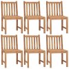 Zahradní židle 6 ks s poduškami masivní teak 3073136