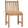 Zahradní židle s poduškami 8 ks masivní teak 3073160