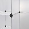Modulární skříň s 18 přihrádkami bílá 37 x 146 x 180,5 cm 240502
