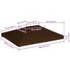 Střecha na altán 310 g/m² 3 x 4 m hnědá 46625