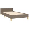 Rám postele bez matrací taupe 90x200 cm textil 3125353