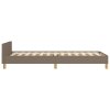 Rám postele bez matrací taupe 90x200 cm textil 3125353
