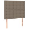 Rám postele bez matrací taupe 90x200 cm textil 3125353
