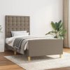 Rám postele bez matrací taupe 90x200 cm textil 3125353