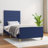 Rám postele bez matrací modrá 90x200 cm textil 3125112
