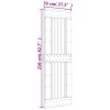 Posuvné dveře s kováním 70 x 210 cm masivní borové dřevo 3203260