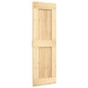 Posuvné dveře s kováním 70 x 210 cm masivní borové dřevo 3203260