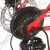 Horské kolo 21 rychlostí 27,5" kolo 42 cm červené 3067217