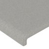 Rám postele bez matrace světle šedá 100 x 200 cm textil 3124871