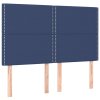Rám postele bez matrace modrý 140 x 190 cm textil 3124974