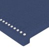 Rám postele bez matrace modrý 140 x 190 cm textil 3124974