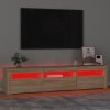 TV skříňka s LED osvětlením dub sonoma 180x35x40 cm 3152756