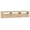 TV skříňka s LED osvětlením dub sonoma 180x35x40 cm 3152756
