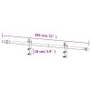 Posuvné dveře s kováním 70 x 210 cm masivní borové dřevo 3202975