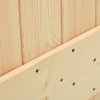 Posuvné dveře s kováním 70 x 210 cm masivní borové dřevo 3202975