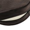 Pohovka pro psy hnědá 48 x 48 x 32 cm plyš a umělá kůže 170958