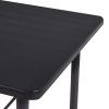 Barový stůl černý 120 x 60 x 110 cm MDF 281546