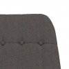 Houpací křeslo tmavě šedé textil 341254
