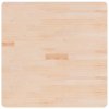 Čtvercová stolní deska80x80x1,5 cm masivní dub bez úprav 342918