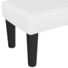 Lavice bílá 70 x 30 x 30 cm umělá kůže 346633