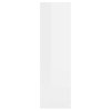 Nástěnná police bílá s vysokým leskem 75x16x55 cm 803008