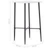 Barový stůl bílý 60 x 60 x 111 cm MDF 281550