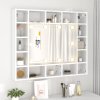 Zrcadlová skříňka s LED bílá 91 x 15 x 76,5 cm 808864