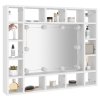 Zrcadlová skříňka s LED bílá 91 x 15 x 76,5 cm 808864