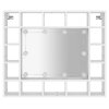 Zrcadlová skříňka s LED bílá 91 x 15 x 76,5 cm 808864