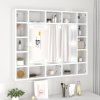 Zrcadlová skříňka s LED bílá 91 x 15 x 76,5 cm 808864