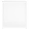 Odkládací stolek bílý 33 x 33 x 34,5 cm kompozitní dřevo 809008