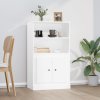 Skříň highboard bílá 60 x 35,5 x 103,5 kompozitní dřevo 816312