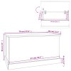 Úložný box černý 70 x 40 x 38 cm kompozitní dřevo 816505