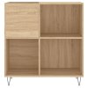 Skříňka na LP desky dub sonoma 84,5x38x89 cm kompozitní dřevo 831775