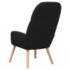 Relaxační křeslo černé textil 340996