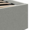 Rám postele s úložným prostorem světle šedý textil 180x200cm 285581