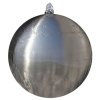 Zahradní fontána koule s LED nerezová ocel 40 cm 41684