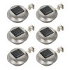 Zahradní solární lampy 6 ks LED kulaté 12 cm bílé 44467
