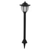 Zahradní solární lampy 3 ks LED černé 44471