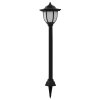 Zahradní solární lampy 3 ks LED černé 44471