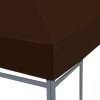 Střecha na altán 310 g/m² 3 x 3 m hnědá 46621