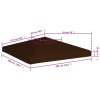 Střecha na altán 310 g/m² 3 x 3 m hnědá 46621