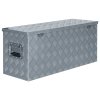 Hliníkový box 90,5 x 35 x 40 cm stříbrný 142940